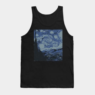 Abstract Starry Night Tank Top